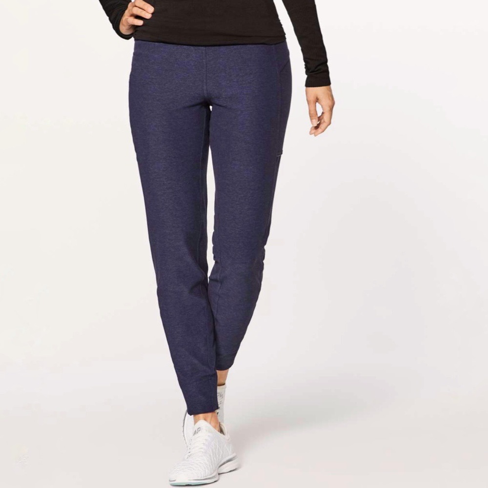 Lululemon | Run On Jogger (28") Heathered Hero Blue / Black‎ Size 4